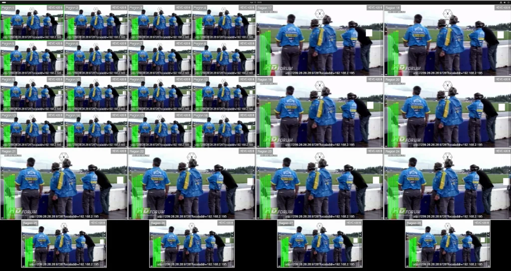 28 Region HEVC 420 10 bit